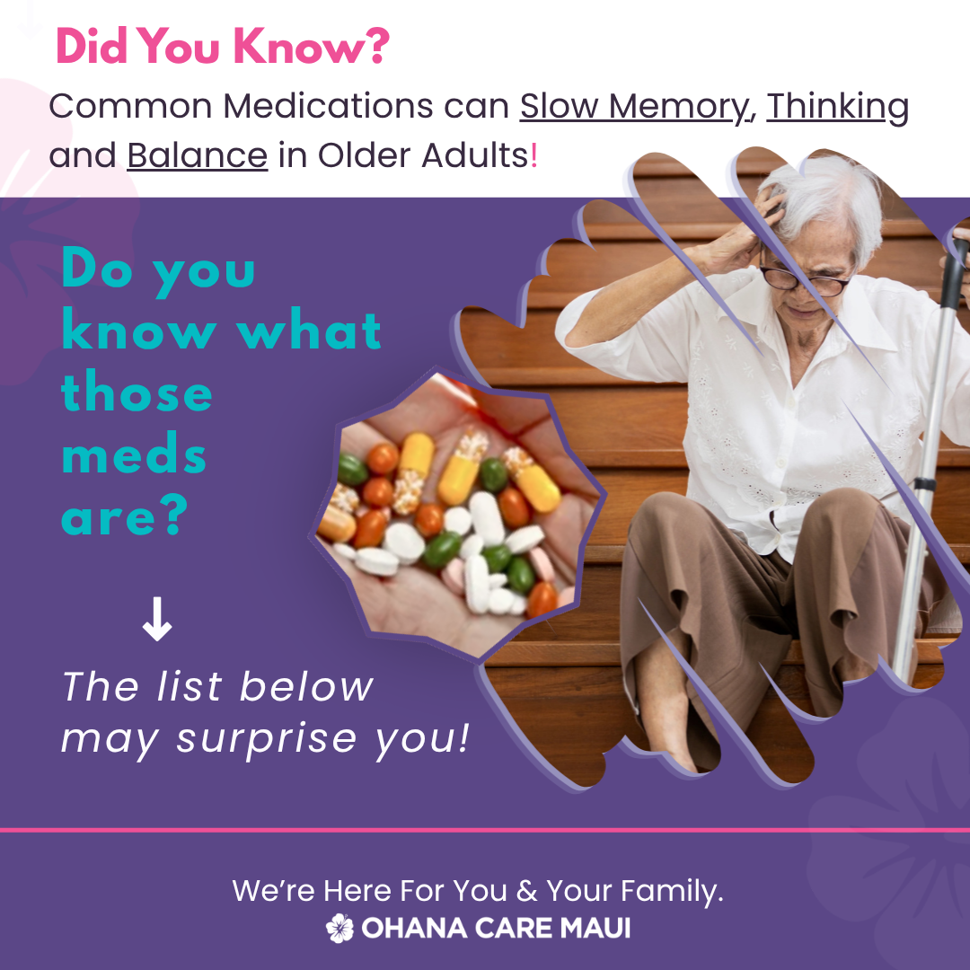 Avoid The Four Common Medications that Can Slow Your Brain as an Older Adult